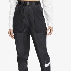 Nike Black NSW Belted Cuffed Track Pants